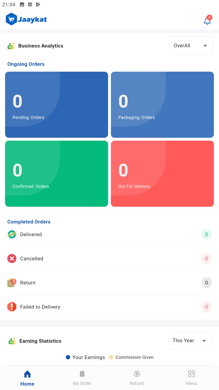 Jaaykat app screenshot